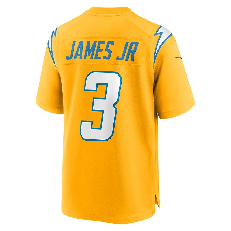 Maillot Nike Derwin James Jr. pour homme, couleur or, joueur remplaçant des Chargers de Los Angeles