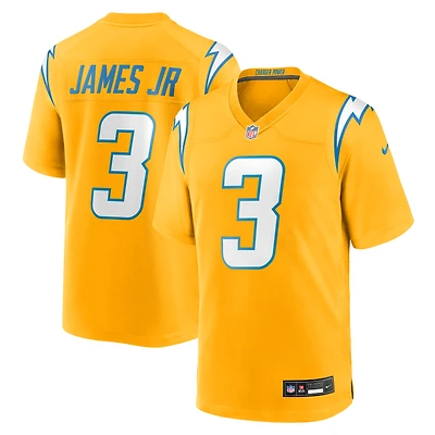 Maillot Nike Derwin James Jr. pour homme, couleur or, joueur remplaçant des Chargers de Los Angeles