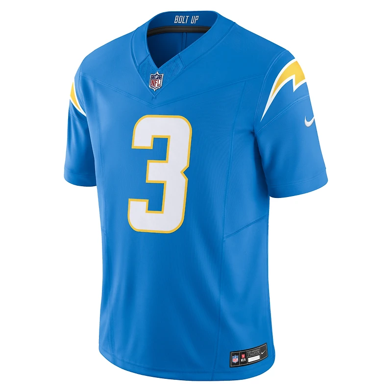 Nike Derwin James Jr. pour homme Bleu poudre Los Angeles Chargers Vapor F.U.S.E. Maillot limité