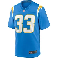 Maillot de joueur match Nike Derwin James des Chargers Los Angeles pour homme, bleu poudre