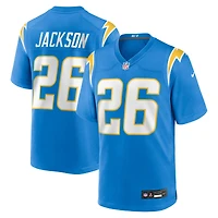 Maillot Nike Donte Jackson bleu poudre pour homme des Los Angeles Chargers