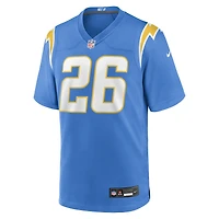 Maillot Nike Donte Jackson bleu poudre pour homme des Los Angeles Chargers