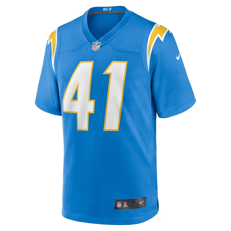 Maillot de jeu d'équipe Nike Eli Apple Powder Blue Los Angeles Chargers pour homme