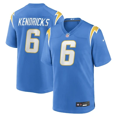 Maillot de joueur des Los Angeles Chargers Nike Eric Kendricks Powder Blue pour homme