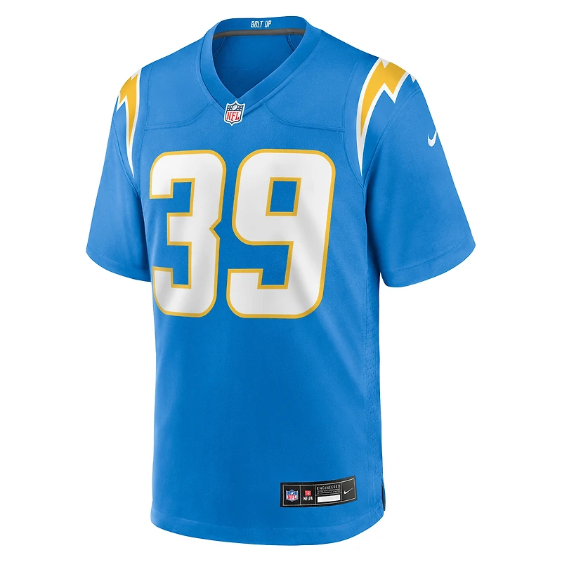 Maillot Nike Eric Rogers bleu poudre pour homme des Los Angeles Chargers