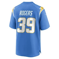 Men's Nike Eric Rogers  Powder Blue Los Angeles Chargers Team Game Jersey