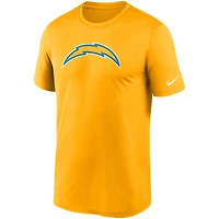 T-shirt de performance Nike Essential Legend pour homme, logo doré des Los Angeles Chargers