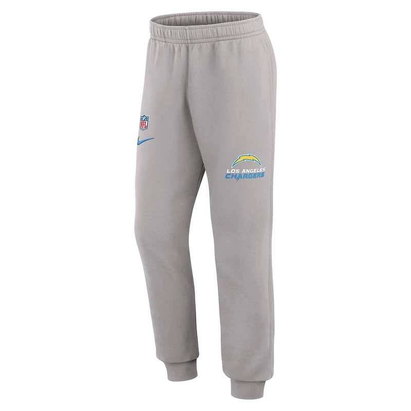 Pantalon de jogging Nike gris Los Angeles Chargers 2023 Sideline Club pour homme