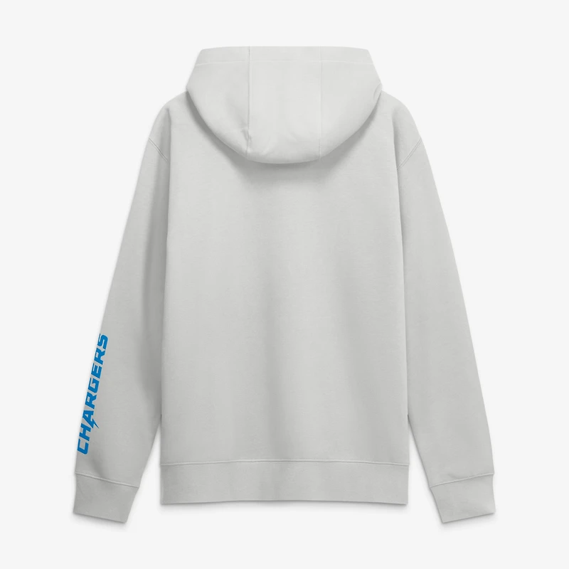 Men's Nike Gray Los Angeles Chargers Cool Down Club Full-Zip Hoodie