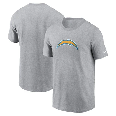 T-shirt essentiel avec logo Nike gris des Chargers de Los Angeles pour homme