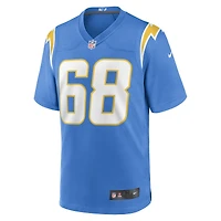 Maillot de joueur jeu Nike Jamaree Salyer pour hommes, bleu poudre, Los Angeles Chargers