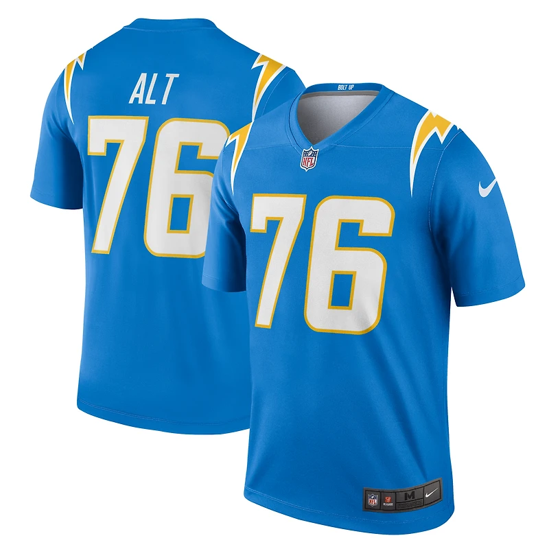 Haut Nike Joe Alt bleu poudre pour homme, Legend Player Performance des Los Angeles Chargers