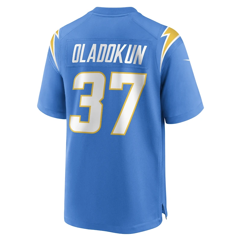 Maillot Nike Jordan Oladokun bleu poudre pour homme des Los Angeles Chargers