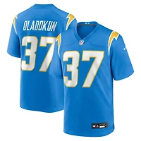 Maillot Nike Jordan Oladokun bleu poudre pour homme des Los Angeles Chargers