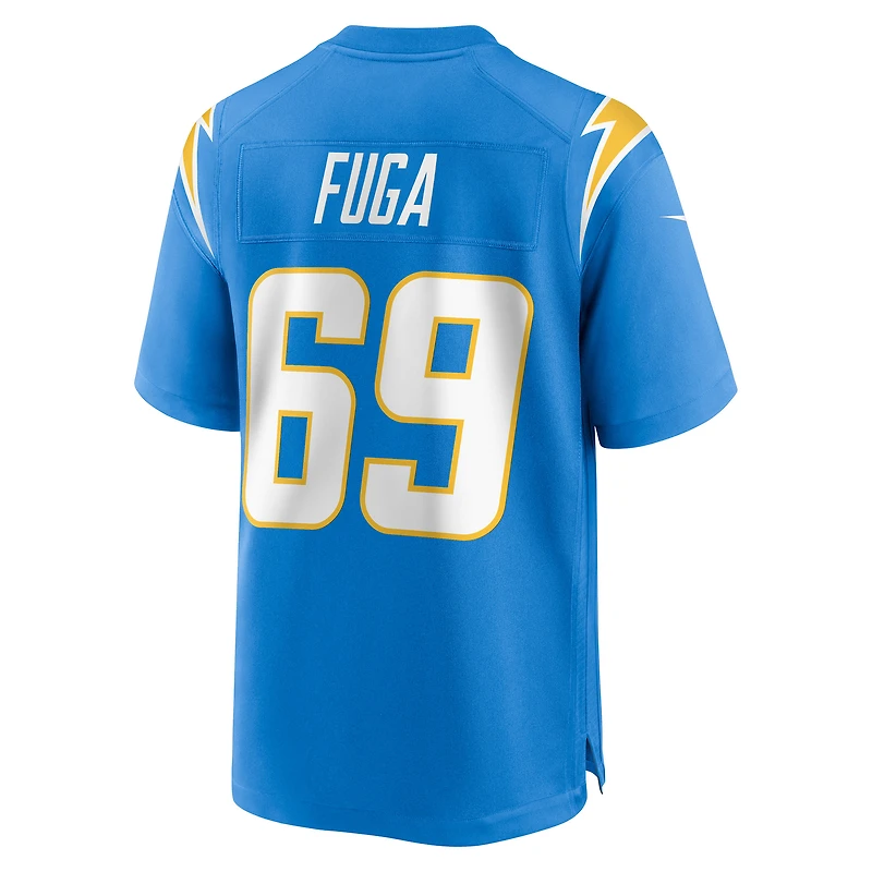 Maillot Nike Josh Fuga bleu poudre pour homme des Los Angeles Chargers