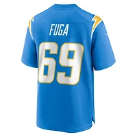 Maillot Nike Josh Fuga bleu poudre pour homme des Los Angeles Chargers