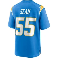 Maillot de joueur retraité Nike Junior Seau Powder Blue des Los Angeles Chargers Game pour hommes