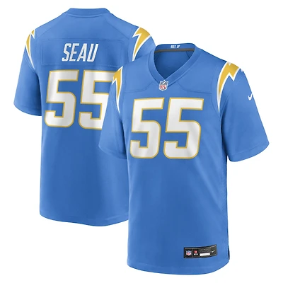 Maillot de joueur retraité Nike Junior Seau Powder Blue des Los Angeles Chargers Game pour hommes