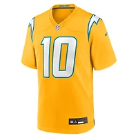 Maillot Nike Justin Herbert pour homme, joueur remplaçant des Chargers de Los Angeles, couleur or