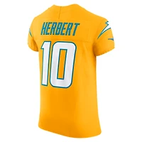 Men's Nike Justin Herbert Gold Los Angeles Chargers Alternate Charger Power Vapor F.U.S.E. Elite Jersey