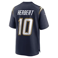 Men's Nike Justin Herbert Navy Los Angeles Chargers Alternate Super Game Player Jersey