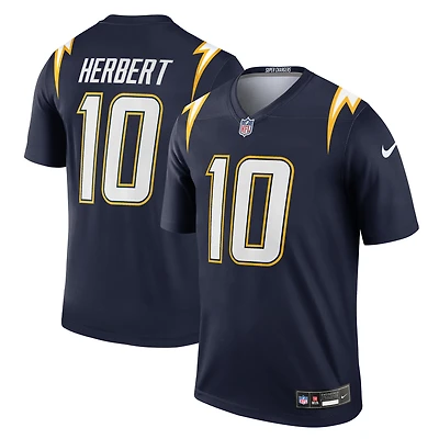 Men's Nike Justin Herbert Navy Los Angeles Chargers Alternate Super Legend Player Performance Top