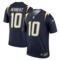 Men's Nike Justin Herbert Navy Los Angeles Chargers Alternate Super Legend Player Performance Top