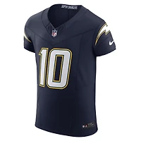 Maillot Nike Justin Herbert bleu marine pour homme des Los Angeles Chargers Alternate Super Vapor F.U.S.E. Elite