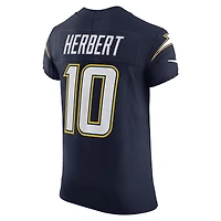 Maillot Nike Justin Herbert bleu marine pour homme des Los Angeles Chargers Alternate Super Vapor F.U.S.E. Elite