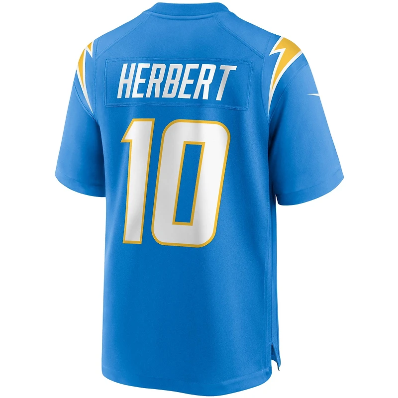 Homme Nike Justin Herbert Powder Blue Los Angeles Chargers Game - Maillot