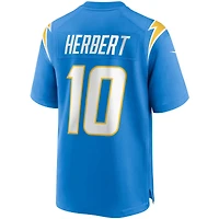 Homme Nike Justin Herbert Powder Blue Los Angeles Chargers Game - Maillot