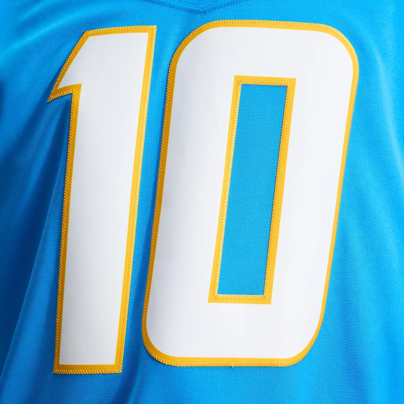Men's Nike Justin Herbert Powder Blue Los Angeles Chargers Vapor F.U.S.E. Stitched Limited Jersey