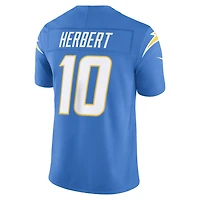 Men's Nike Justin Herbert Powder Blue Los Angeles Chargers Vapor F.U.S.E. Stitched Limited Jersey