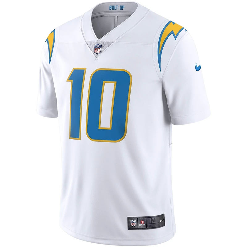 Maillot Nike Justin Herbert Los Angeles Chargers Vapor Limited pour homme, blanc
