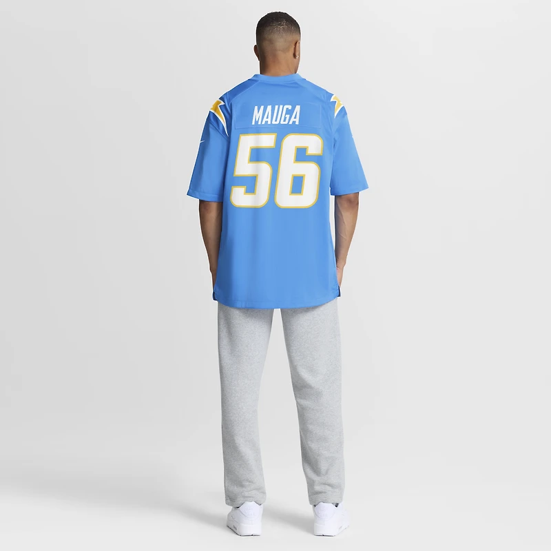 Men's Nike Kanai Mauga Powder Blue Los Angeles Chargers Team Game Jersey