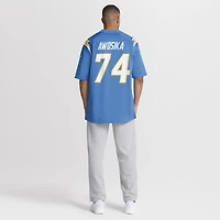 Men's Nike Kayode Awosika  Powder Blue Los Angeles Chargers Team Game Jersey