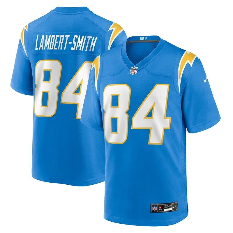 Men's Nike KeAndre Lambert-Smith  Powder Blue Los Angeles Chargers Team Game Jersey