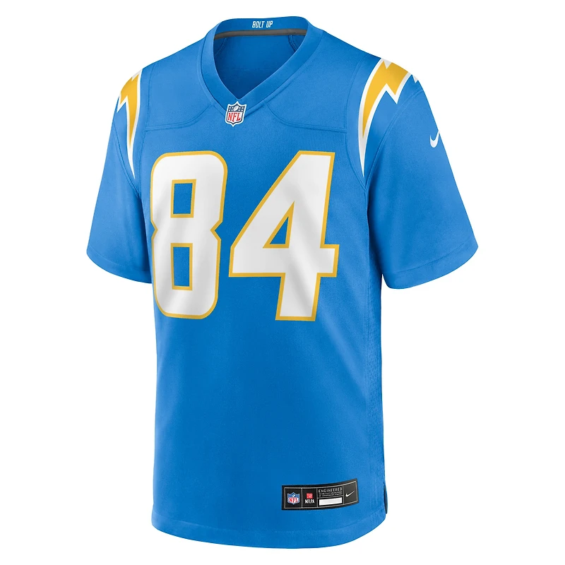 Men's Nike KeAndre Lambert-Smith  Powder Blue Los Angeles Chargers Team Game Jersey