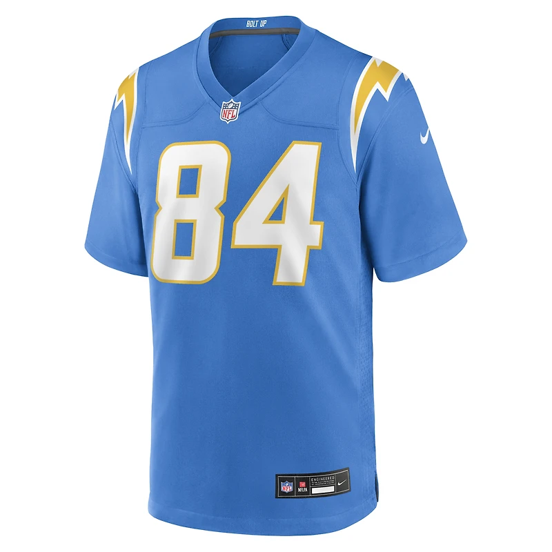 Men's Nike KeAndre Lambert-Smith Powder Blue Los Angeles Chargers Team Game Jersey
