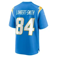 Men's Nike KeAndre Lambert-Smith  Powder Blue Los Angeles Chargers Team Game Jersey