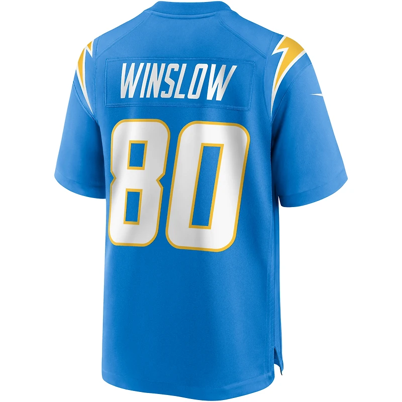 Men's Nike Kellen Winslow Powder Blue Los Angeles Chargers Game Retired Player Jersey