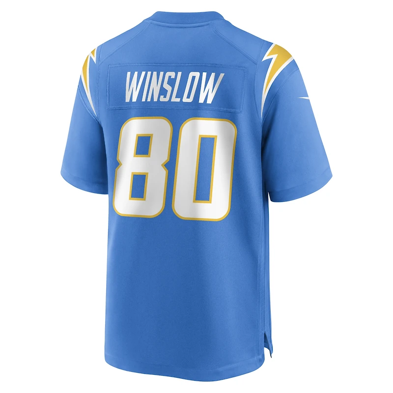 Men's Nike Kellen Winslow Powder Blue Los Angeles Chargers Game Retired Player Jersey