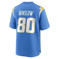 Men's Nike Kellen Winslow Powder Blue Los Angeles Chargers Game Retired Player Jersey