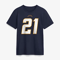 Men's Nike LaDainian Tomlinson Navy Los Angeles Chargers Retired Name & Number T-Shirt