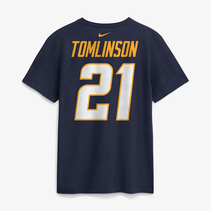 Men's Nike LaDainian Tomlinson Navy Los Angeles Chargers Retired Name & Number T-Shirt