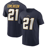 Men's Nike LaDainian Tomlinson Navy Los Angeles Chargers Retired Name & Number T-Shirt
