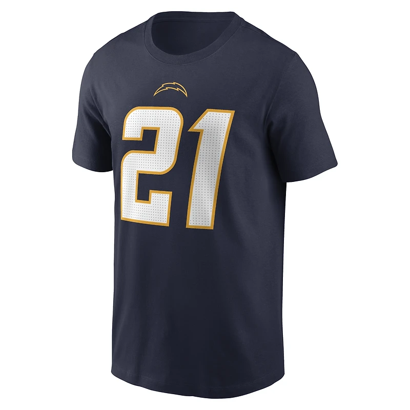 Men's Nike LaDainian Tomlinson Navy Los Angeles Chargers Retired Name & Number T-Shirt