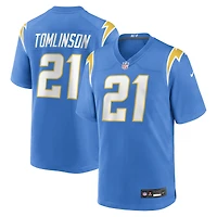 Maillot de joueur retraité Nike LaDainian Tomlinson pour homme, bleu poudre, Los Angeles Chargers Game