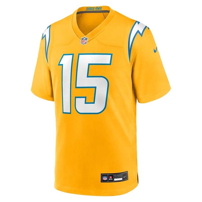 Maillot Nike Ladd McConkey Gold pour homme, joueur remplaçant des Chargers de Los Angeles