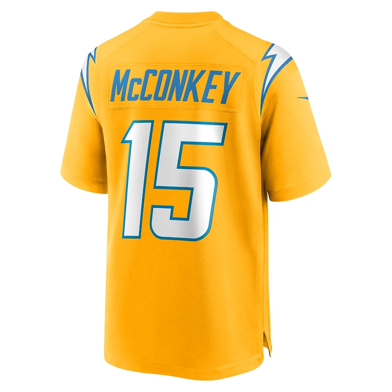 Men's Nike Ladd McConkey Powder Blue Los Angeles Chargers Player Game Jersey